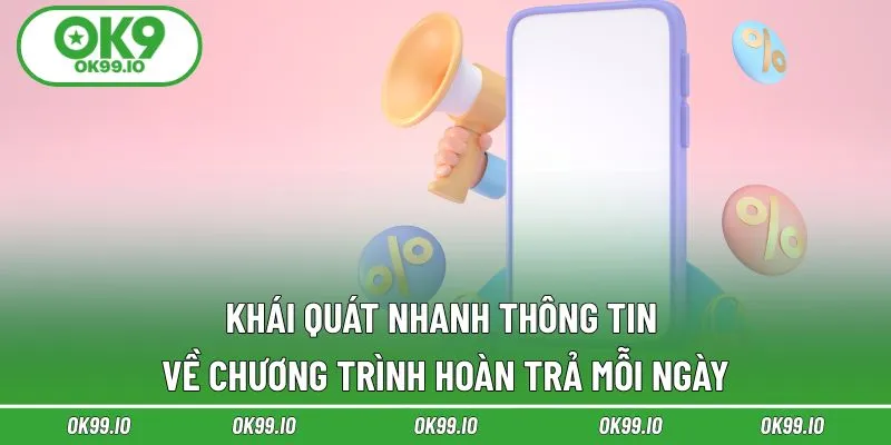 Khái quát nhanh thông tin về chương trình hoàn trả mỗi ngày